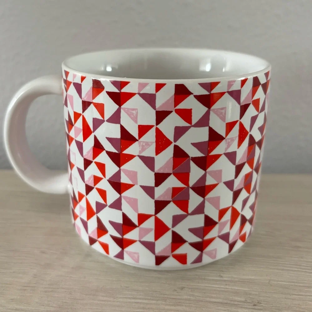 West Elm Initial T Coffee Mug Monogram Tile Metallic Accent Cup Gold